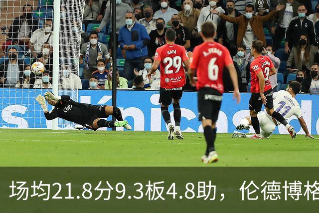 场均21.8分9.3板4.8助，伦德博格开季数据有多硬